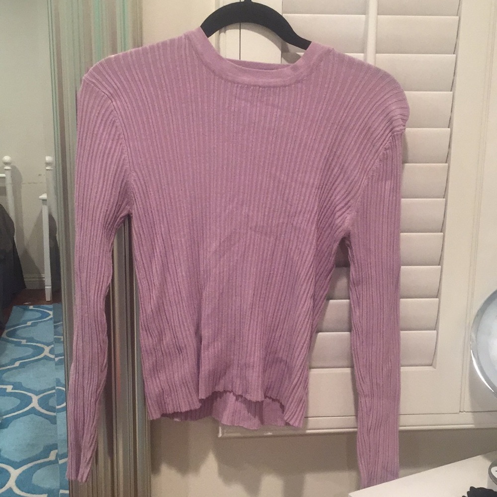 Pink long sleeve sweater